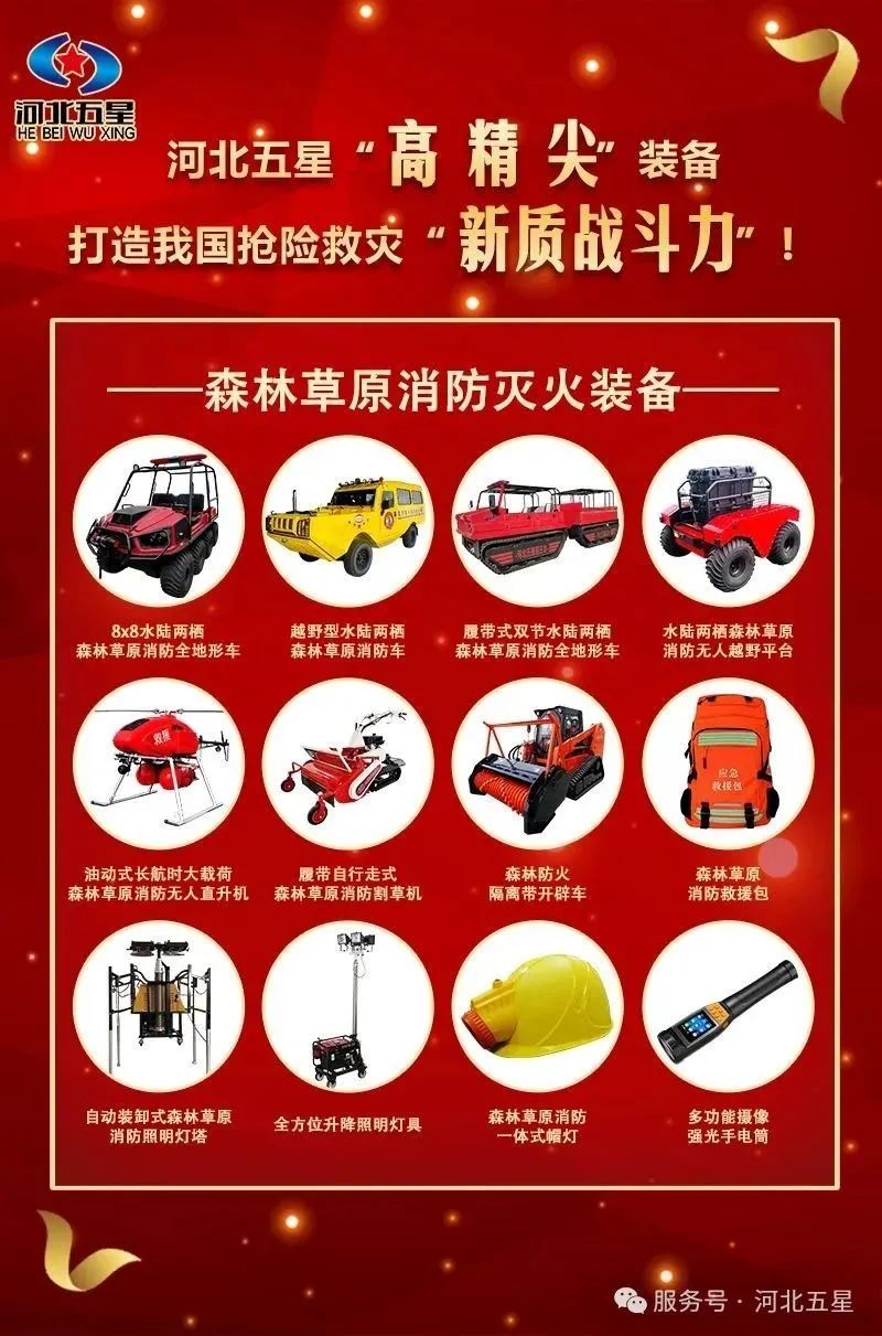 河北五星“高、精、尖”森林草原消防滅火裝備，打造我國搶險救災“新質戰斗力”